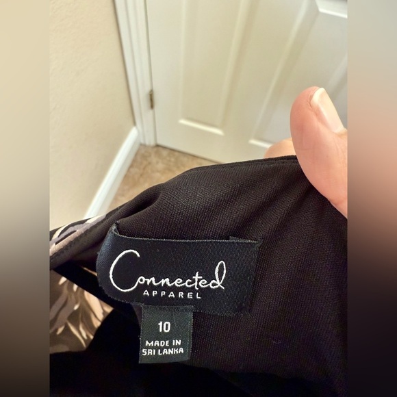 Connected Apparel Cream Ruched Sheath Dress - Picture 3 of 3